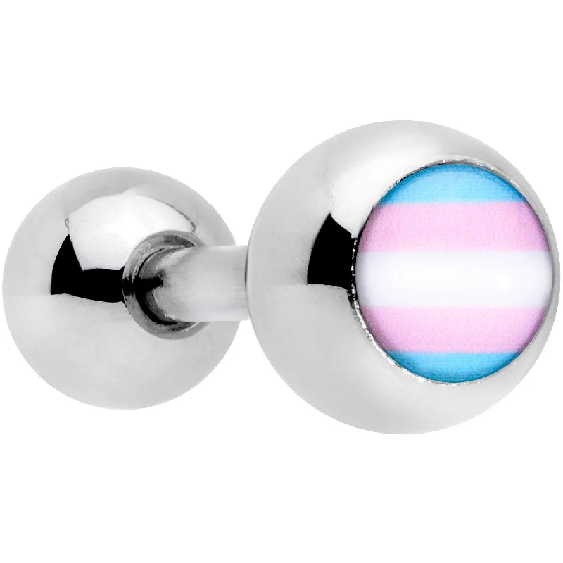 Women's Earrings – Elegant Designs for Every Personality--16 Gauge 1/4 Pink Blue Transgender Pride Flag Cartilage Tragus Earring Women's Earrings – Elegant Designs for Every Personality--16 Gauge 1/4 Pink Blue Transgender Pride Flag Cartilage Tragus Earring