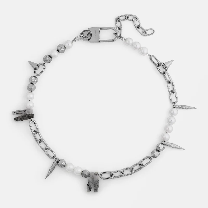 Leather and Metal Bracelets for Men-Frost