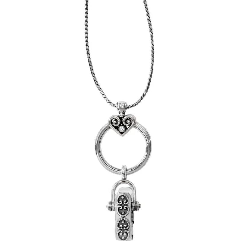 Shop Classic Women's  Necklaces & Pendants with a Modern Twist-Alcazar Charm Badge Clip Necklace