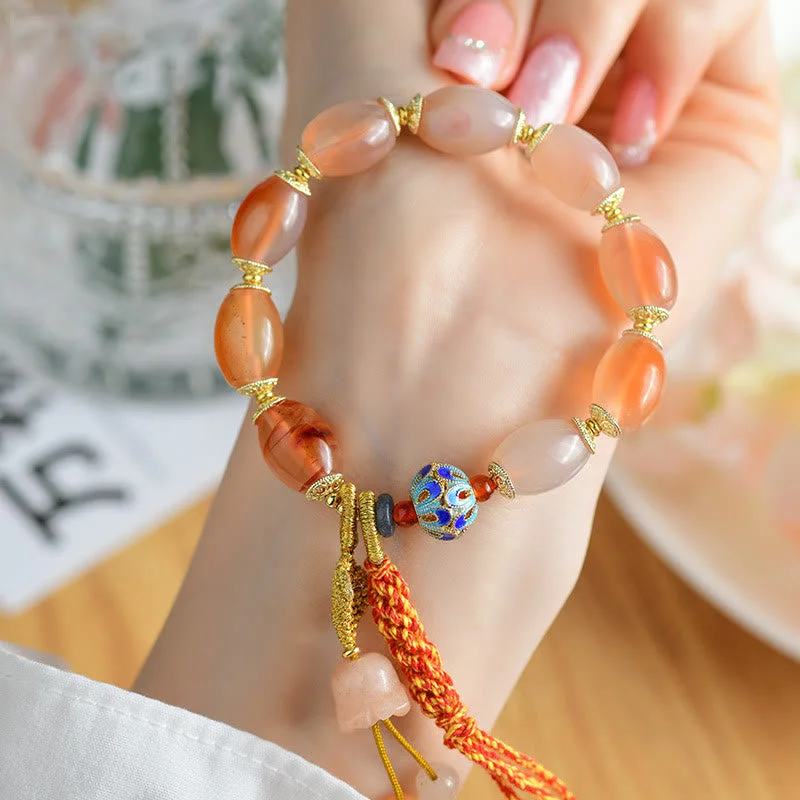 Chunky Silver Bangles for Women-Buddha Stones Tibetan White Jade Agate Strength Confidence Bracelet Chunky Silver Bangles for Women-Buddha Stones Tibetan White Jade Agate Strength Confidence Bracelet