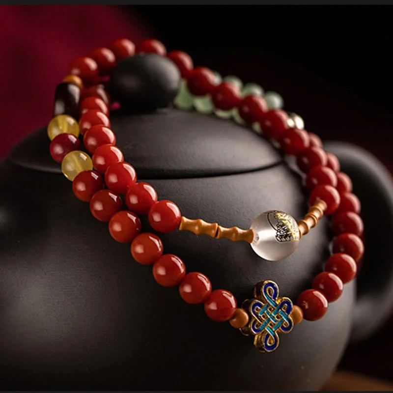 Cool Men's Leather Bracelets with Metal Details-Buddha Stones Chinese Zodiac Natal Buddha Red Agate Small Leaf Red Sandalwood Cinnabar Amulet Blessing Double Wrap Bracelet Cool Men's Leather Bracelets with Metal Details-Buddha Stones Chinese Zodiac Natal Buddha Red Agate Small Leaf Red Sandalwood Cinnabar Amulet Blessing Double Wrap Bracelet