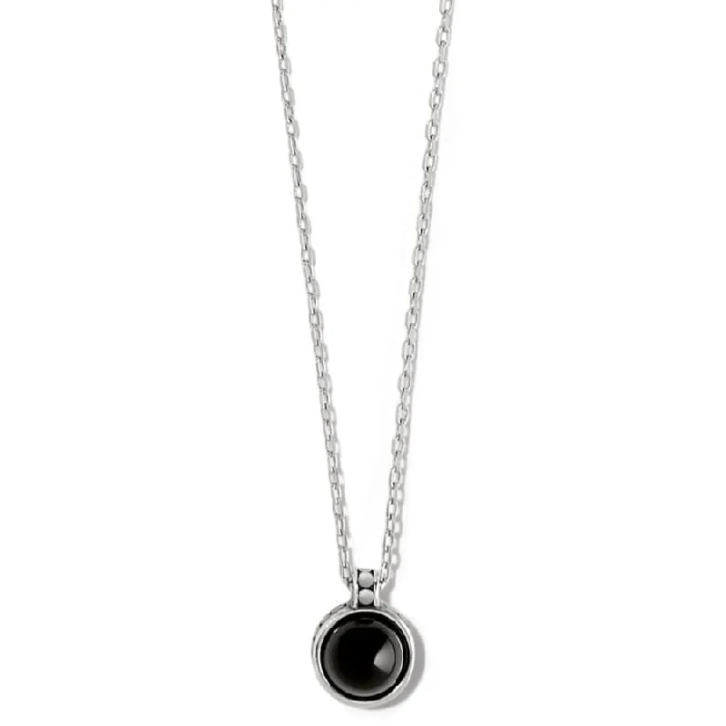 Shop Classic Women's Necklaces & Pendants with a Modern Twist-Pebble Dot Onyx Short Necklace Shop Classic Women's Necklaces & Pendants with a Modern Twist-Pebble Dot Onyx Short Necklace