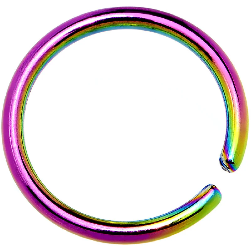Nose Rings for Everyday Fashion -18 Gauge 5/16 Rainbow Anodized Annealed Steel Seamless Circular Ring Nose Rings for Everyday Fashion -18 Gauge 5/16 Rainbow Anodized Annealed Steel Seamless Circular Ring