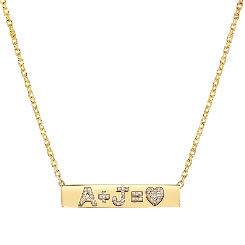 Shop Classic Women's Necklaces & Pendants with a Modern Twist-Custom Diamond Bar Necklace Shop Classic Women's Necklaces & Pendants with a Modern Twist-Custom Diamond Bar Necklace
