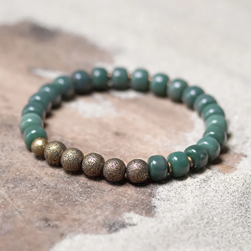 Luxury Wedding Bangles for Women-Buddha Stones Tibetan Cyan Bodhi Seed Copper Success Bracelet Luxury Wedding Bangles for Women-Buddha Stones Tibetan Cyan Bodhi Seed Copper Success Bracelet