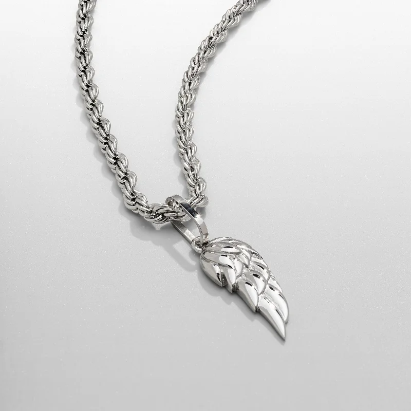 Exclusive Men's Necklaces & Pendants for the Modern Gentleman-Wing (Silver)