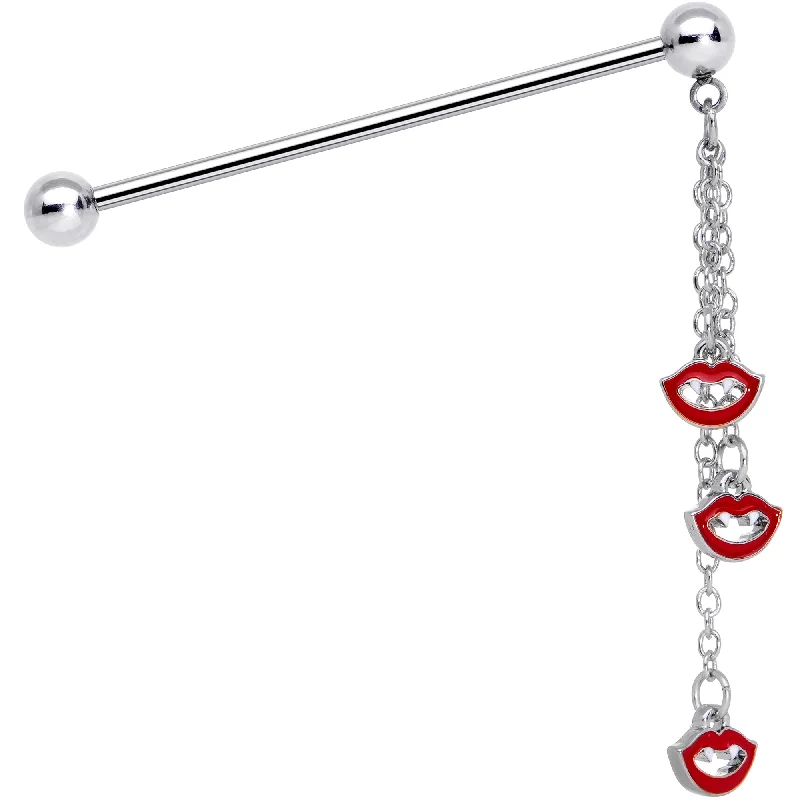 Women's Earrings – Elegant Designs for Every Personality--14 Gauge Vampire Fangs Halloween Dangle Industrial Barbell 38mm Women's Earrings – Elegant Designs for Every Personality--14 Gauge Vampire Fangs Halloween Dangle Industrial Barbell 38mm