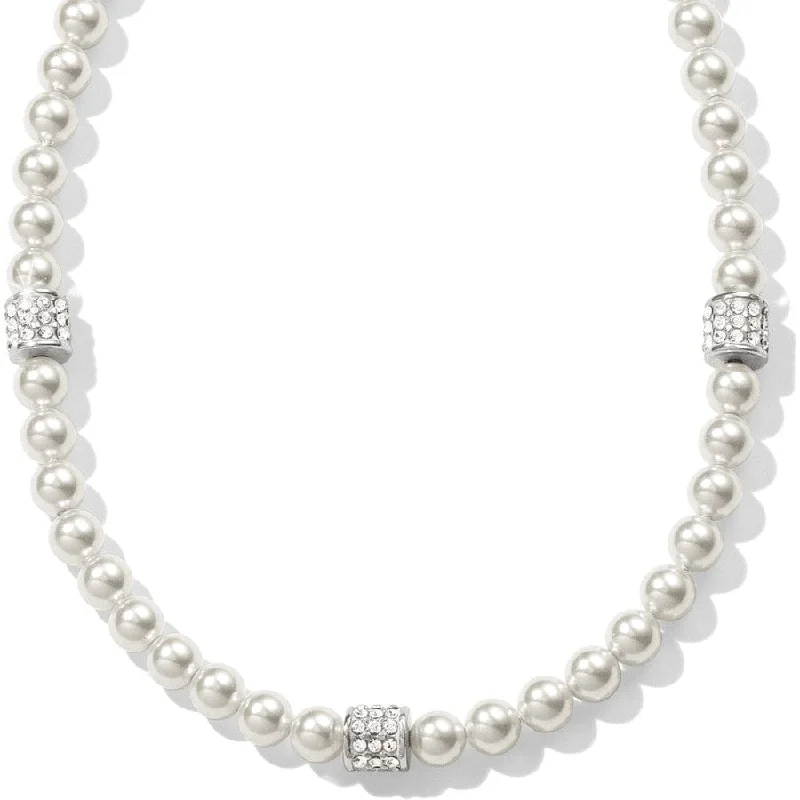 Shop Classic Women's  Necklaces & Pendants with a Modern Twist-Meridian Petite Pearl Station Necklace