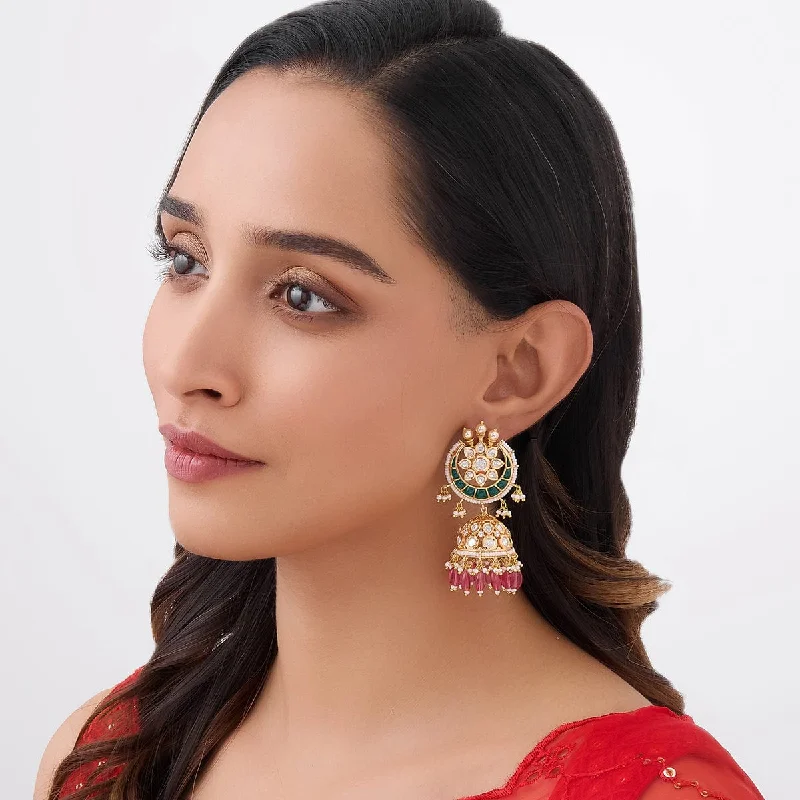 Women's Earrings – Elegant Designs for Every Personality--Kundan Earring 164020