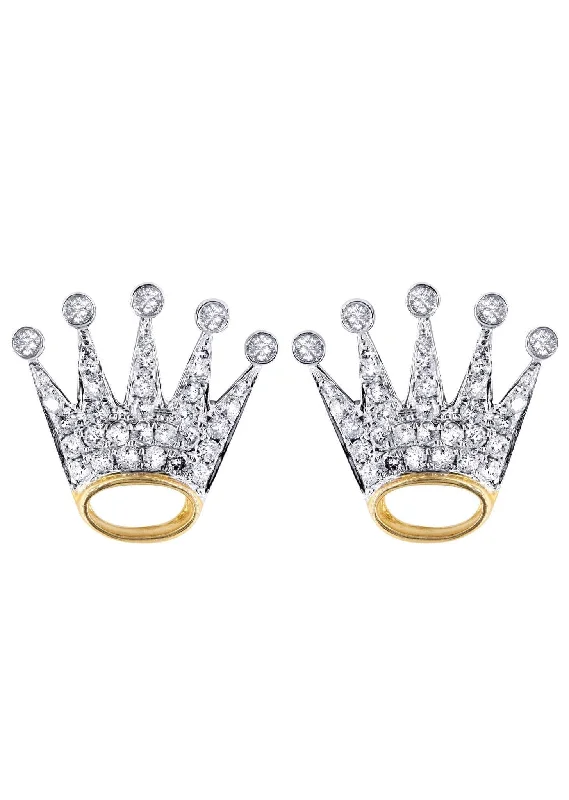 Shop Durable Men's Earrings for Everyday Wear-Diamond Earrings For Men | 14K Yellow Gold | 0.58 Carats Shop Durable Men's Earrings for Everyday Wear-Diamond Earrings For Men | 14K Yellow Gold | 0.58 Carats