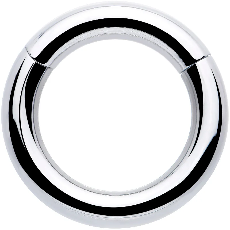 Women's Earrings – Elegant Designs for Every Personality--6 Gauge 5/8 316L Surgical Steel Precision Hinged Segment Hoop Women's Earrings – Elegant Designs for Every Personality--6 Gauge 5/8 316L Surgical Steel Precision Hinged Segment Hoop