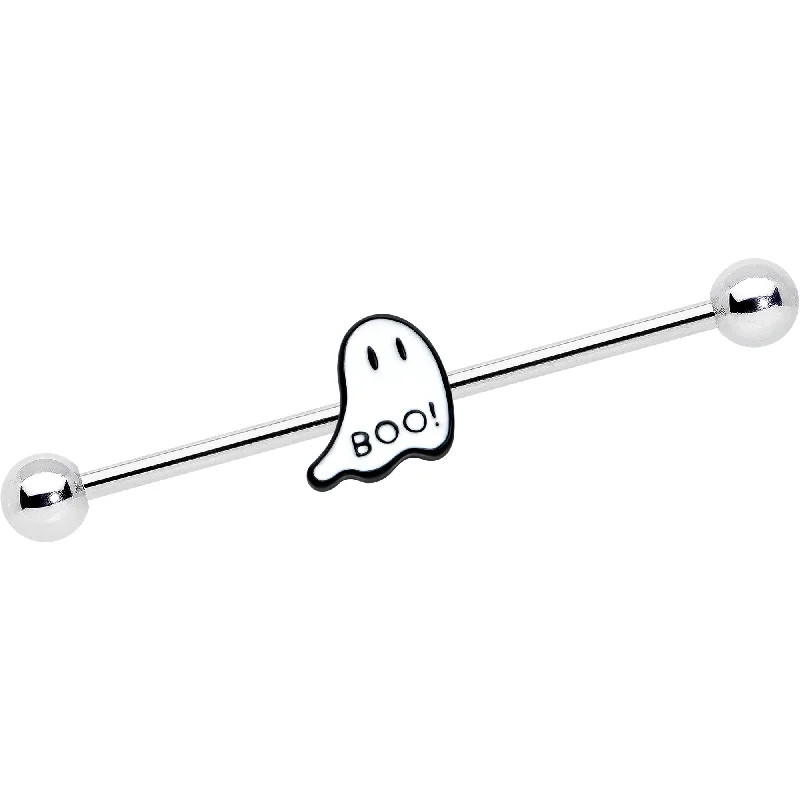Women's Earrings – Elegant Designs for Every Personality--14 Gauge Halloween White Ghost Glow in the Dark Industrial Barbell 38mm Women's Earrings – Elegant Designs for Every Personality--14 Gauge Halloween White Ghost Glow in the Dark Industrial Barbell 38mm
