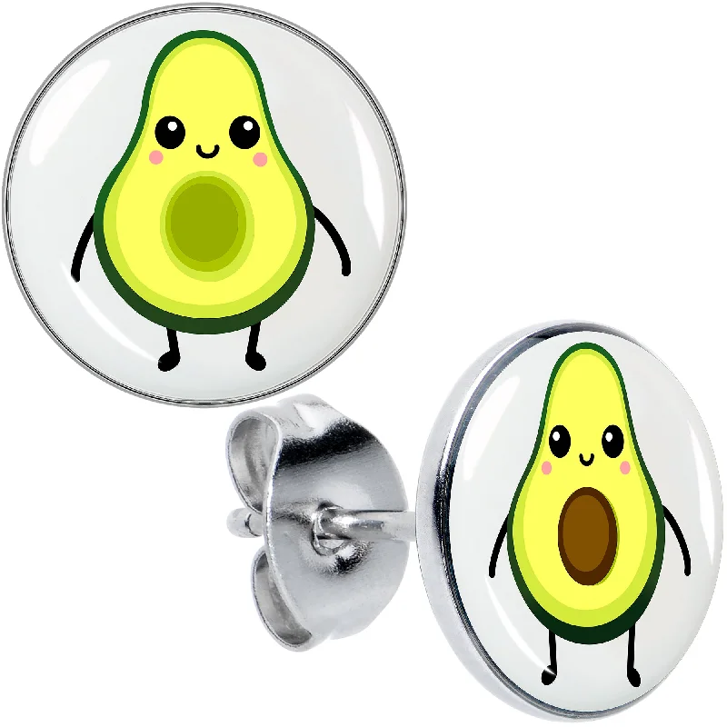 Women's Earrings – Elegant Designs for Every Personality--Avocado Oh Both Sides Stud Earrings