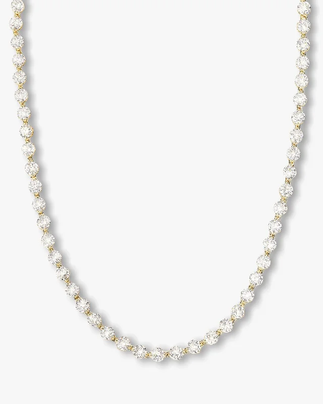 Shop Classic Women's Necklaces & Pendants with a Modern Twist-She's an Icon Mama Tennis Necklace 18" - Gold|White Diamondettes Shop Classic Women's Necklaces & Pendants with a Modern Twist-She's an Icon Mama Tennis Necklace 18" - Gold|White Diamondettes