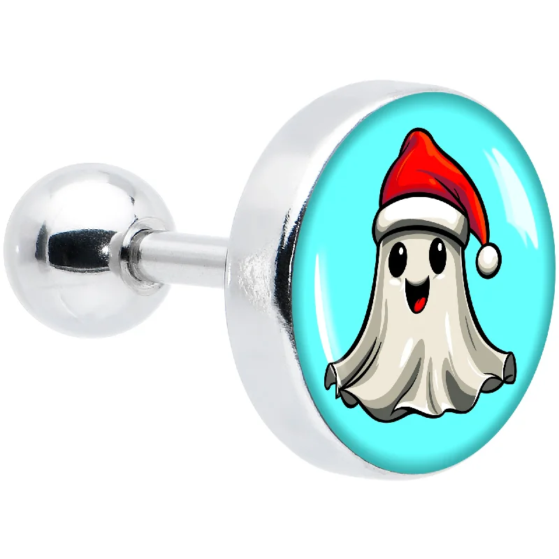Women's Earrings – Elegant Designs for Every Personality--16 Gauge 1/4 Holiday Christmas Spirit Ghost Tragus Cartilage Earring