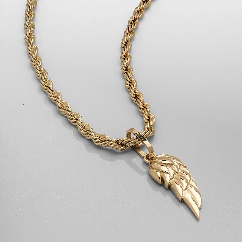 Exclusive Men's Necklaces & Pendants for the Modern Gentleman-Wing (Gold)