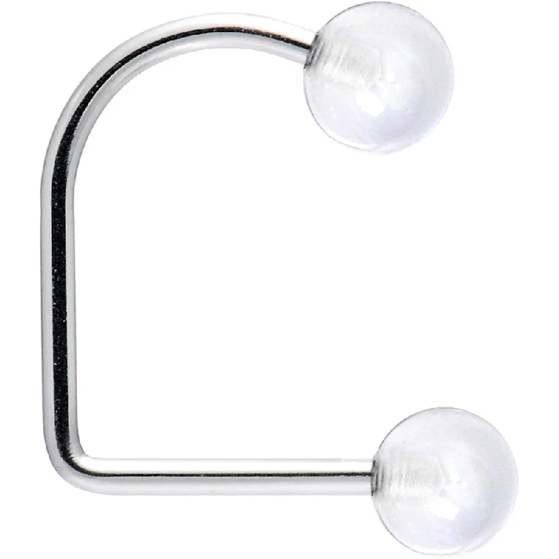 Lip Rings with Unique Accents16 Gauge Clear Acrylic Ball Lippy Loop Labret