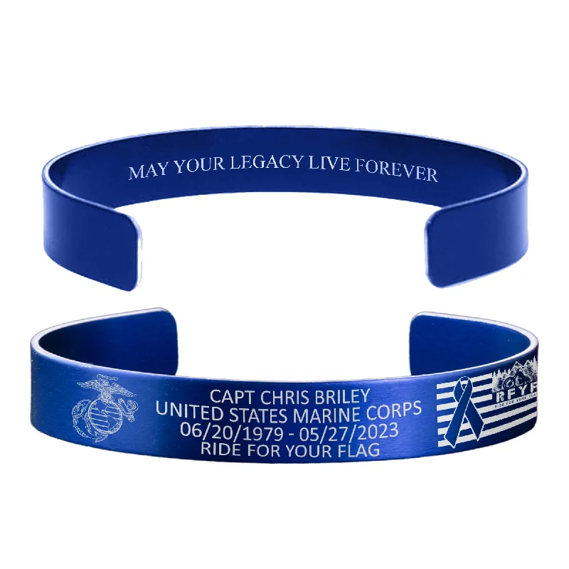 Men's Stone Beaded Bracelets-Capt Chris Briley Memorial Bracelet – Hosted by the Gambrel Family Men's Stone Beaded Bracelets-Capt Chris Briley Memorial Bracelet – Hosted by the Gambrel Family