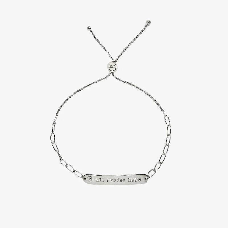 Women's Thin Stackable Bangles-All Smiles Here Bracelet