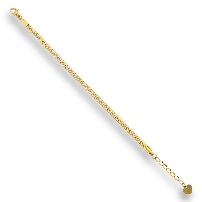 Elegant Bangles for Women with Glittering Stones-Tied Together Bracelet