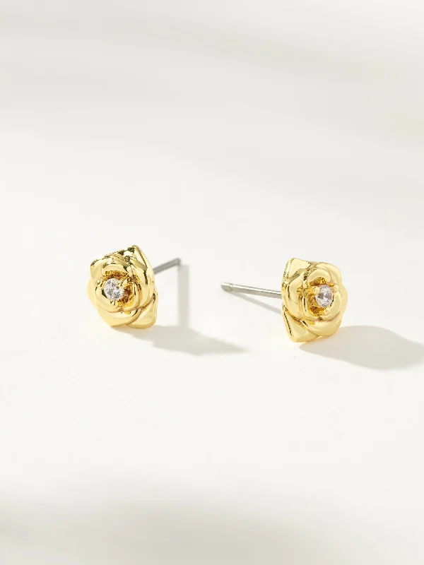 Women's Earrings – Elegant Designs for Every Personality--Rose Stud Earrings