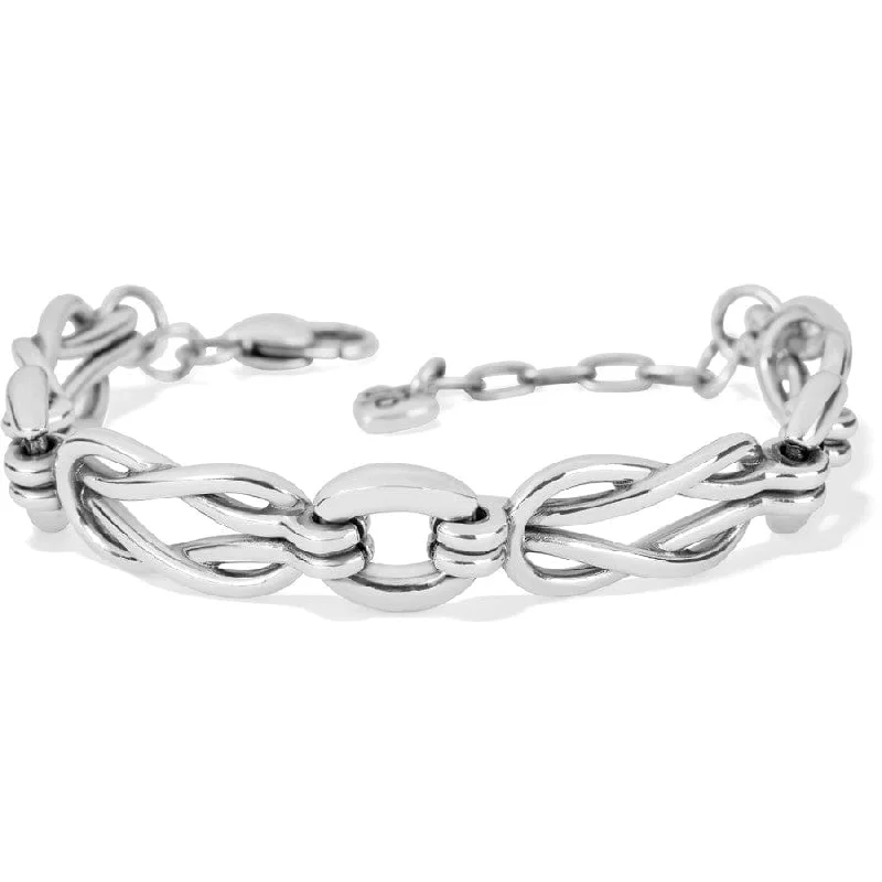 18k Gold Bangles for Women-Interlok Harmony Bracelet
