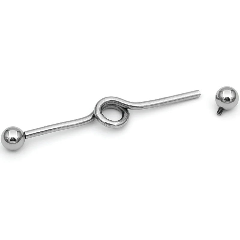Women's Earrings – Elegant Designs for Every Personality--14 Gauge Internally Threaded Simple Loop Project Bar 38mm Women's Earrings – Elegant Designs for Every Personality--14 Gauge Internally Threaded Simple Loop Project Bar 38mm