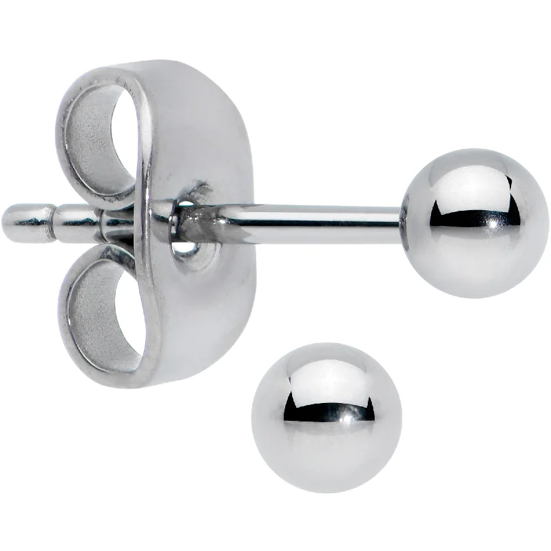 Women's Earrings – Elegant Designs for Every Personality--20 Gauge 3mm Ball End Grade 23 Titanium Post Stud Earrings