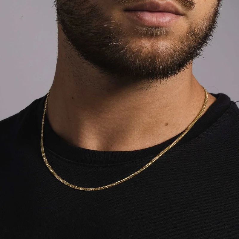 Exclusive Men's Necklaces & Pendants for the Modern Gentleman-Solid Gold Micro Cuban (2.5mm) Exclusive Men's Necklaces & Pendants for the Modern Gentleman-Solid Gold Micro Cuban (2.5mm)