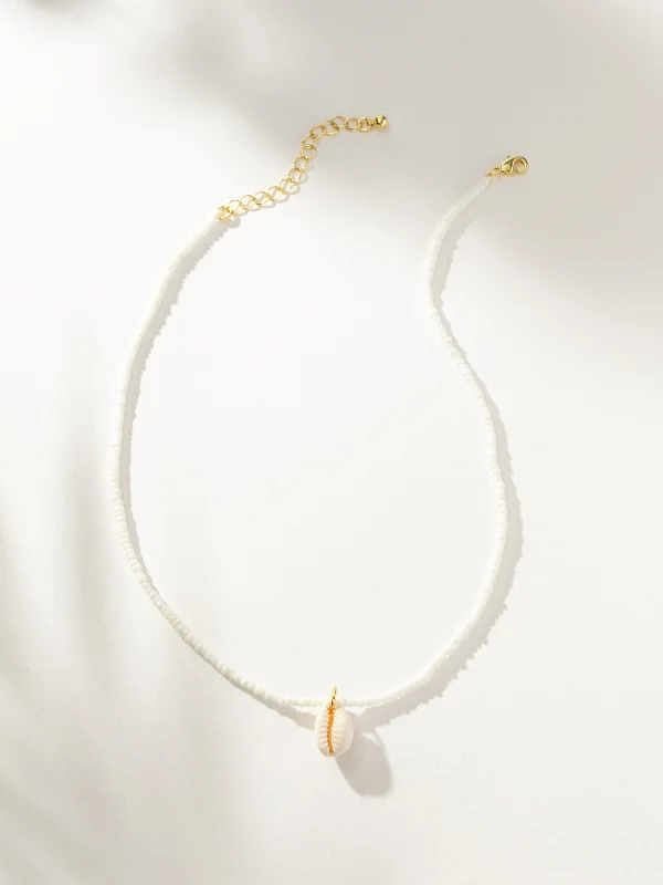 Shop Classic Women's  Necklaces & Pendants with a Modern Twist-Beaded Puka Shell Necklace