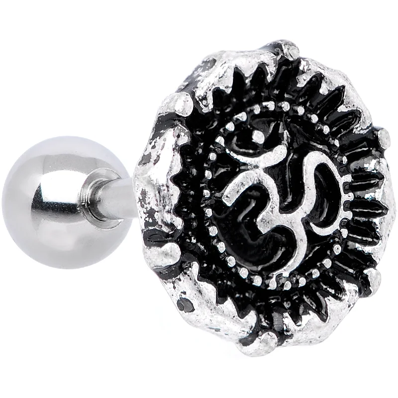 Women's Earrings – Elegant Designs for Every Personality--16 Gauge 1/4 Spiritual Ohm Symbol Tragus Cartilage Earring Women's Earrings – Elegant Designs for Every Personality--16 Gauge 1/4 Spiritual Ohm Symbol Tragus Cartilage Earring
