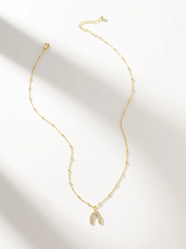 Shop Classic Women's  Necklaces & Pendants with a Modern Twist-Horseshoe Pendant Necklace