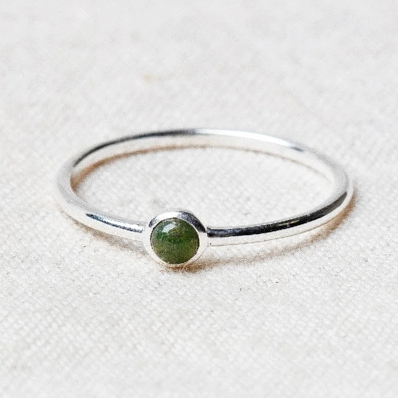 Chic Women's Rings for Fashion-Forward Looks-Bloodstone Silver or Gold Ring