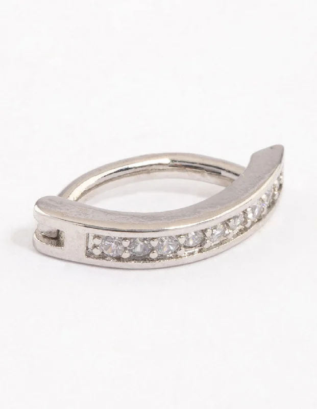 Beautiful Belly Rings for Fashionable Women -Surgical Steel Curved Belly Ring