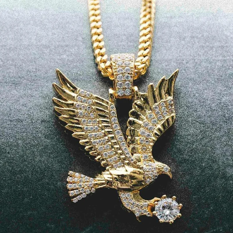 Exclusive Men's Necklaces & Pendants for the Modern Gentleman-GLD Eagle Pendant