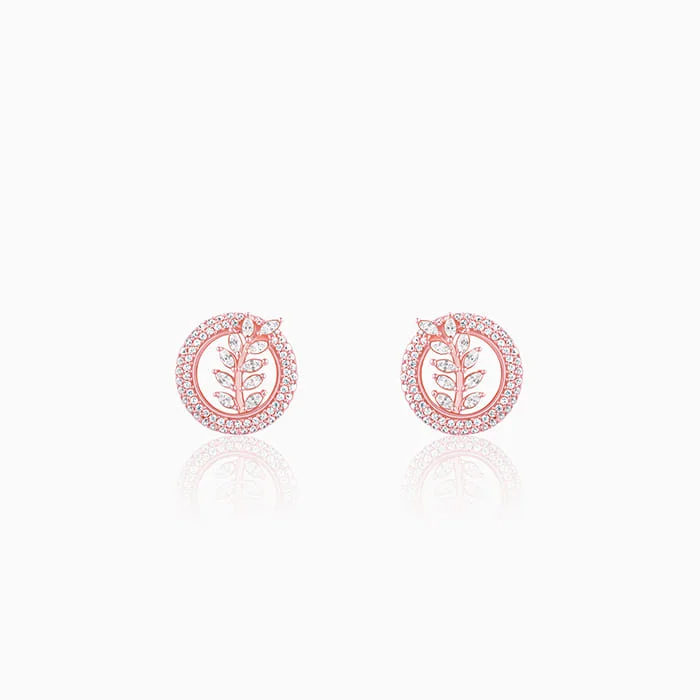 Women's Earrings – Elegant Designs for Every Personality--Rose Gold Lush Leaf Earrings Women's Earrings – Elegant Designs for Every Personality--Rose Gold Lush Leaf Earrings