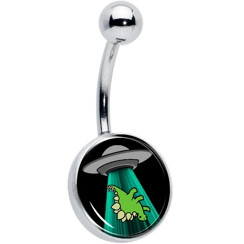 Belly Rings with Unique Designs for Special Looks -Alien UFO Dinosaur Abduction Belly Ring Belly Rings with Unique Designs for Special Looks -Alien UFO Dinosaur Abduction Belly Ring