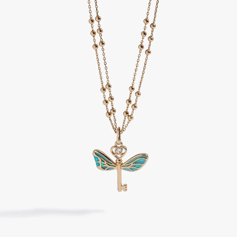 Shop Classic Women's  Necklaces & Pendants with a Modern Twist-Harry Potter™ Flying Keys Adjustable Necklace