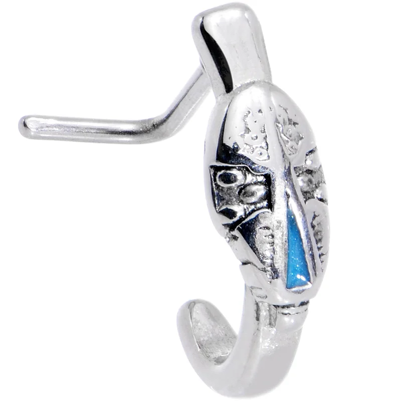 Unique Nose Rings with Creative Styles -20 Gauge Carry Me Always Cross Faux Hoop L Shaped Nose Ring Unique Nose Rings with Creative Styles -20 Gauge Carry Me Always Cross Faux Hoop L Shaped Nose Ring