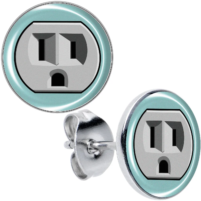 Women's Earrings – Elegant Designs for Every Personality--Frowning Plug Outlet Stud Earrings Women's Earrings – Elegant Designs for Every Personality--Frowning Plug Outlet Stud Earrings