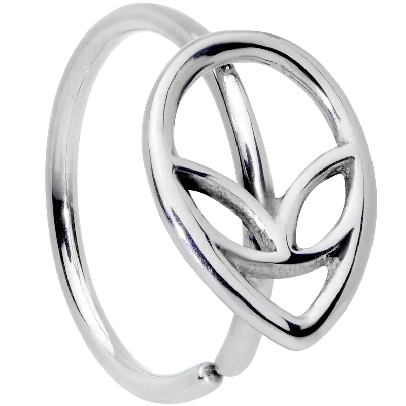 Nose Rings for Women -20 Gauge 5/16 Outer Space Alien Seamless Circular Ring