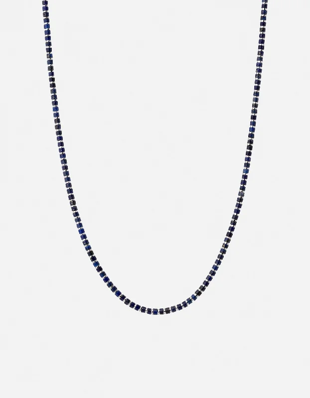 Exclusive Men's Necklaces & Pendants for the Modern Gentleman-Kato Lapis Necklace, Sterling Silver Exclusive Men's Necklaces & Pendants for the Modern Gentleman-Kato Lapis Necklace, Sterling Silver