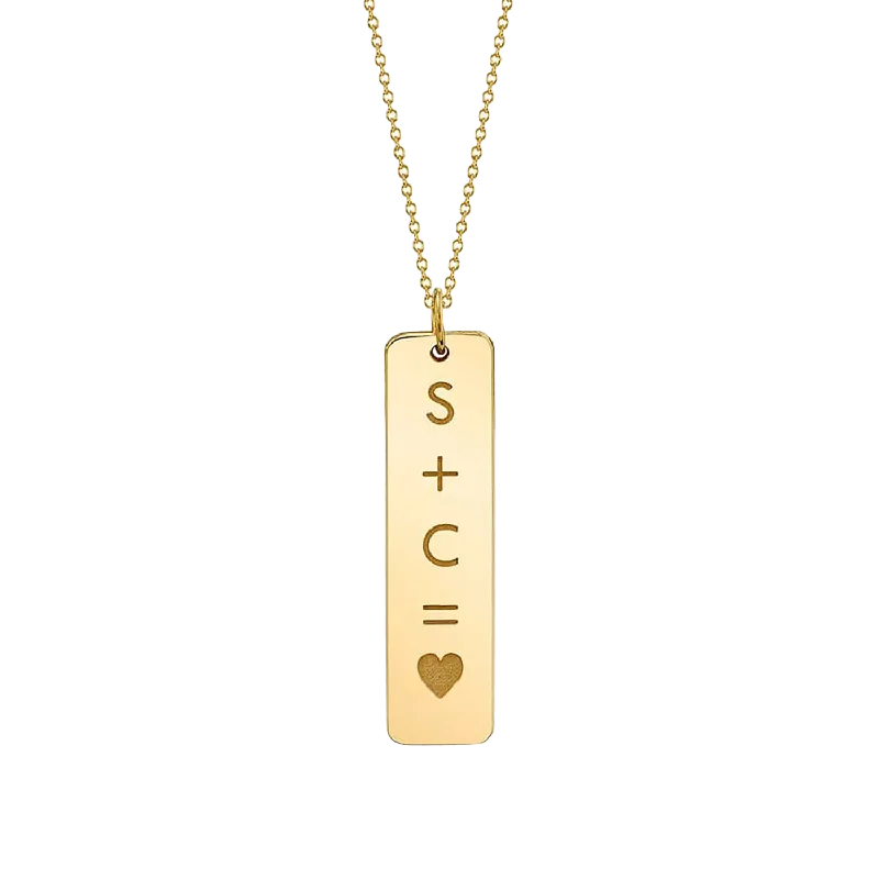Shop Classic Women's Necklaces & Pendants with a Modern Twist-Rectangle Engravable ID Charm Shop Classic Women's Necklaces & Pendants with a Modern Twist-Rectangle Engravable ID Charm