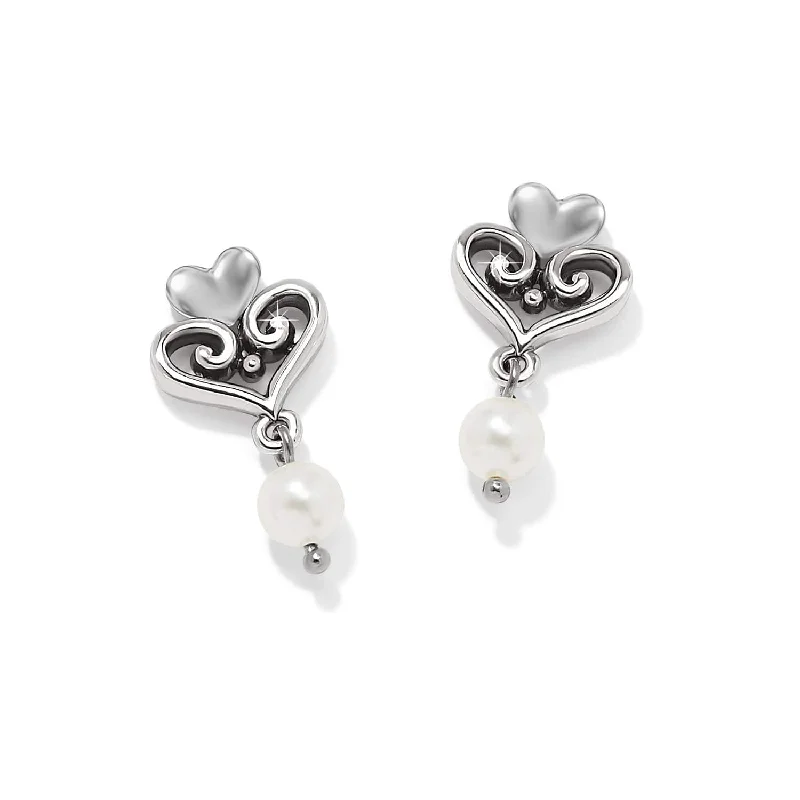 Women's Earrings – Elegant Designs for Every Personality--Alcazar Amor Pearl Post Drop Earrings