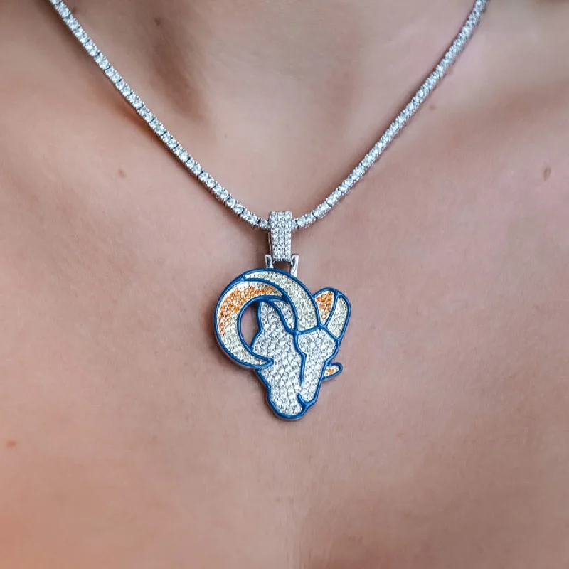 Shop Classic Women's Necklaces & Pendants with a Modern Twist-Los Angeles Rams Official NFL Pendant Shop Classic Women's Necklaces & Pendants with a Modern Twist-Los Angeles Rams Official NFL Pendant