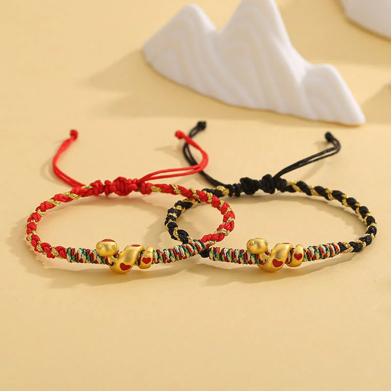Women's Bangles with Intricate Work-Buddha Stones Red String Copper Brass Love Year Of The Snake Protection Braided Bracelet Women's Bangles with Intricate Work-Buddha Stones Red String Copper Brass Love Year Of The Snake Protection Braided Bracelet