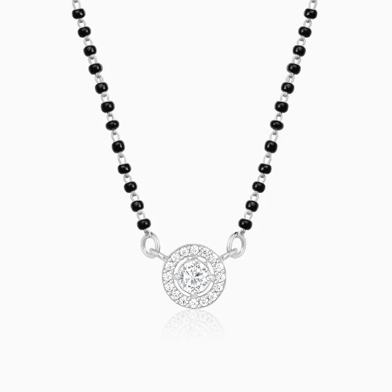 Shop Classic Women's  Necklaces & Pendants with a Modern Twist-Silver Drizzle Drop Mangalsutra
