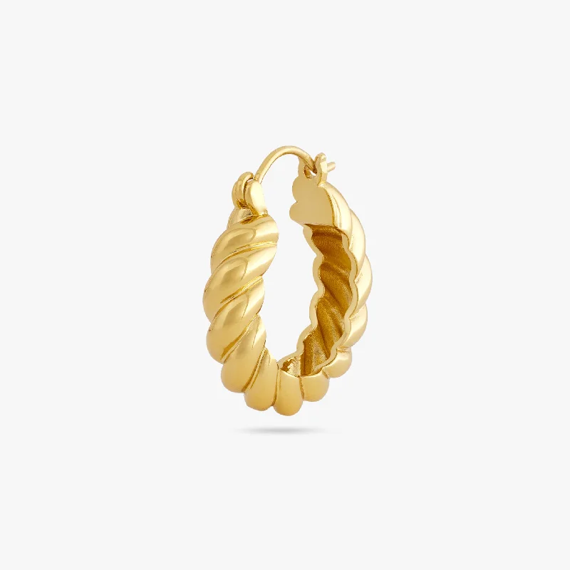 Women's Earrings – Elegant Designs for Every Personality--Medium French Twist Hoop
