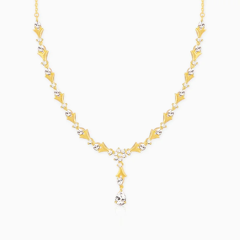 Shop Classic Women's  Necklaces & Pendants with a Modern Twist-Golden Glinting Joy Zircon Pendant