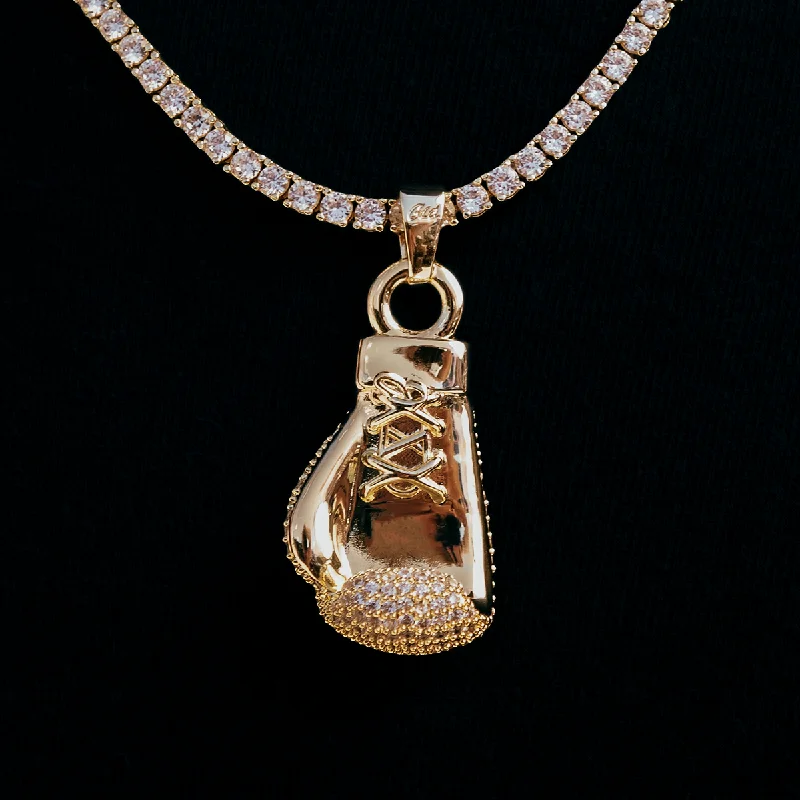 Exclusive Men's Necklaces & Pendants for the Modern Gentleman-Iced Boxing Glove
